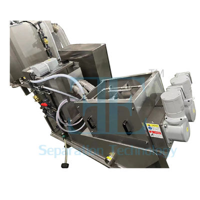 12000L/H Máquina de desaguamento de parafuso 40kg/H Prensa de parafuso multiplaca