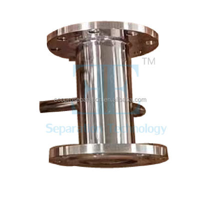 Tamanho máximo 6000 mm Misturador estático Mistura helicoidal de matérias-primas com design tubular