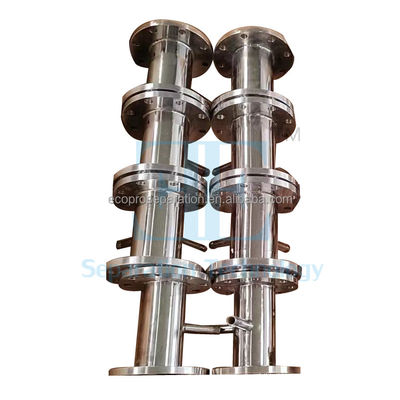 Tamanho máximo 6000 mm Misturador estático Mistura helicoidal de matérias-primas com design tubular