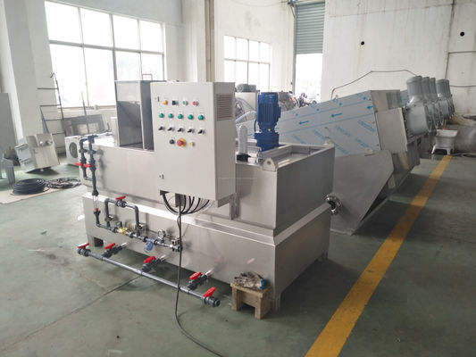 SUS304/316/316L Sistema de dosagem química Equipamento automático de dosagem de polímeros PAM