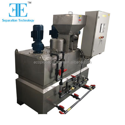 Sistema de dosagem de polímero de controlo Schneider com agitador de armazenamento de 0,75 kW