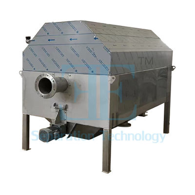 0.75kw Retrovisor de tambor rotativo alimentado internamente para tratamento de águas residuais 1000Kg peso