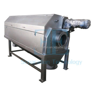 Ecrã de filtro de tambor de flange de entrada DN150 SUS304 Ecrã fino de tambor rotativo