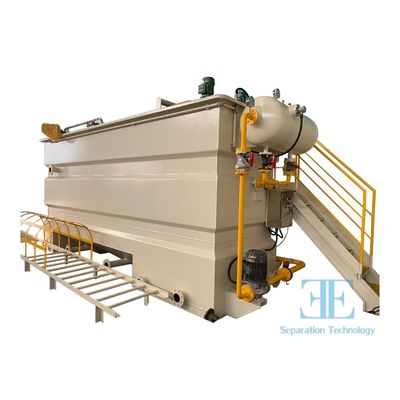 Floração de ar dissolvido padrão ISO com controle PLC de potência de bomba de 3,75kw