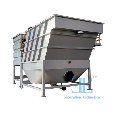 Sistema de clarificação de lamelhas industriais com controlo PLC Branco e 4500-9500kgs peso vazio