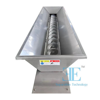 Pressão de parafuso 300mm Especificação do eixo Máquina de desaguar lama para serviço posterior