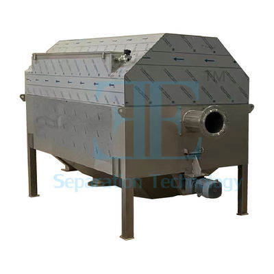 Ecrã de tambor rotativo DN350 flange de saída interna e produtividade de 85L/hora para aplicações industriais