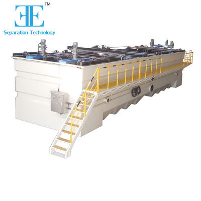 Compacta Flotation de ar dissolvido com controle automático elétrico PLC Siemens Small Footprint 0,55kw Flocculate Agitator Potência