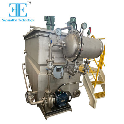 Capacidade de espuma de flutuação de célula fechada 1-500m3/h Elimina eficientemente contaminantes à temperatura de entrada 5-40°C