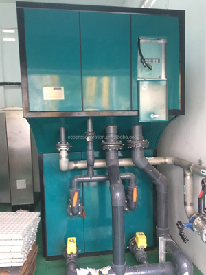 SUS 304 Sistema industrial de eletrocoagulação 40m3/h Tratamento de águas residuais