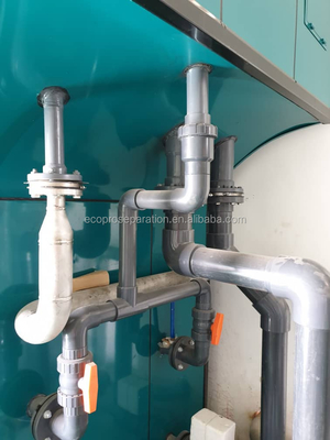 SUS 304 Sistema industrial de eletrocoagulação 40m3/h Tratamento de águas residuais