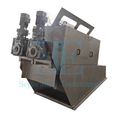 Máquina industrial de desaguagem de lama por pressão a parafuso 3,6-45 m3/h Capacidade